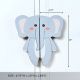 Handcrafted Elephant Cupboard Handles in Acacia Wood Set